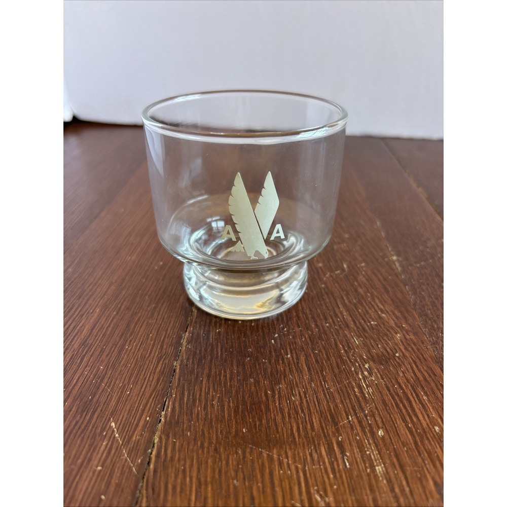 American Airlines Etched Cocktail Glass